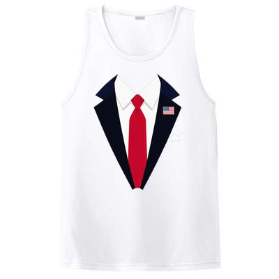 Usa President Trump Suit Easy Halloween Costume PosiCharge Competitor Tank