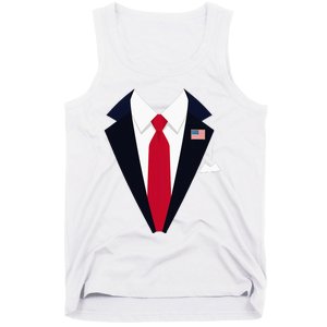 Usa President Trump Suit Easy Halloween Costume Tank Top