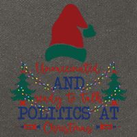 Unvaccinated Politics Talk At Christmas Cotton Canvas Backpack