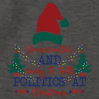 Unvaccinated Politics Talk At Christmas Vector Backpack