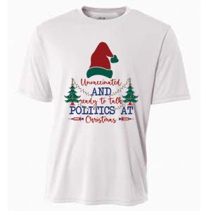 Unvaccinated Politics Talk At Christmas Cooling Performance Crew T-Shirt