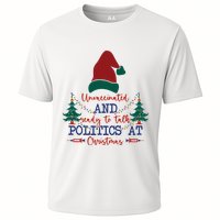Unvaccinated Politics Talk At Christmas Cooling Performance Crew T-Shirt