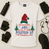 Unvaccinated Politics Talk At Christmas Cooling Performance Crew T-Shirt