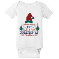 Unvaccinated Politics Talk At Christmas Baby Bodysuit