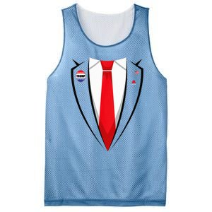 Usa President Trump Suit Halloween 2024 Mesh Reversible Basketball Jersey Tank