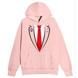 Usa President Trump Suit Halloween 2024 Urban Pullover Hoodie