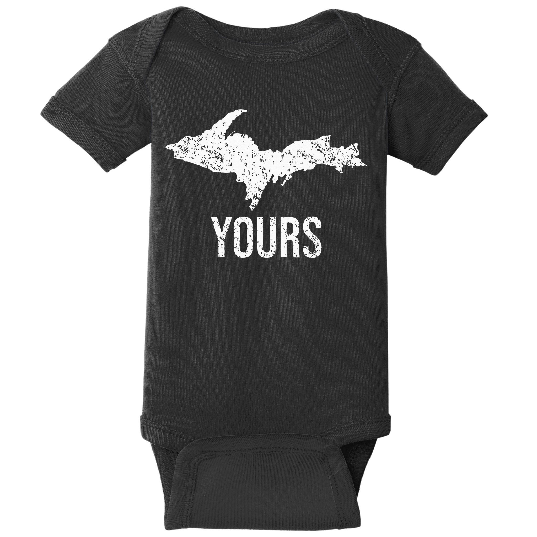 Upper Peninsula Up Yours Yooper Pride Michigan Roots Baby Bodysuit