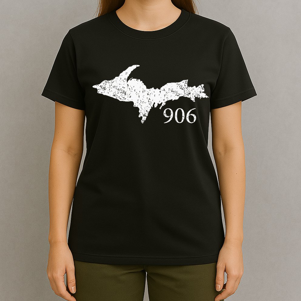 Upper Peninsula UP 906 Yooper Pride Michigan Roots T-Shirt