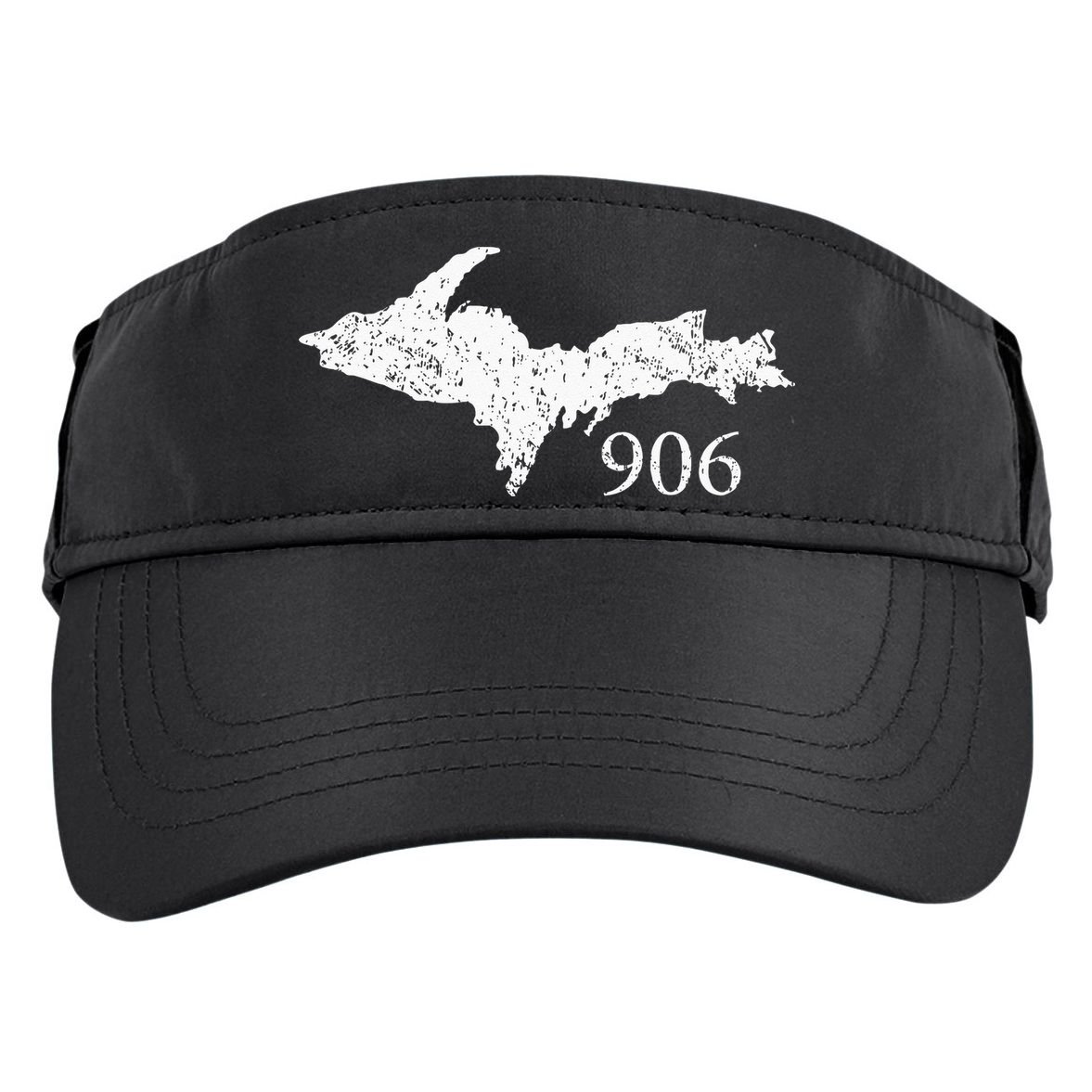 Upper Peninsula UP 906 Yooper Pride Michigan Roots Adult Drive Performance Visor