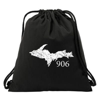 Upper Peninsula UP 906 Yooper Pride Michigan Roots Drawstring Bag