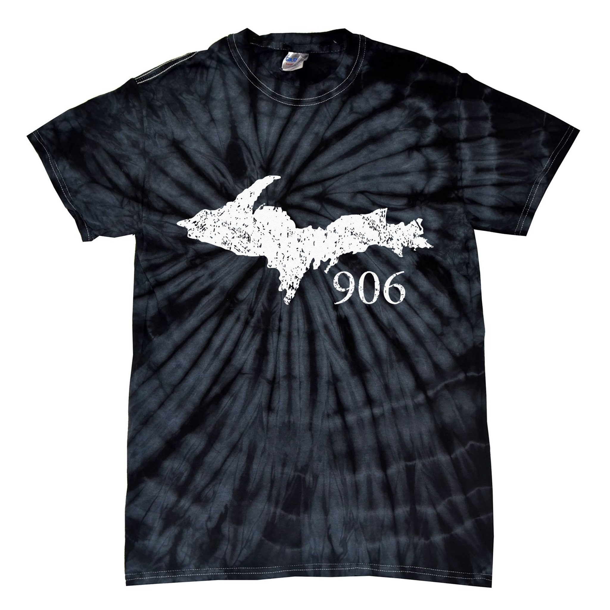 Upper Peninsula UP 906 Yooper Pride Michigan Roots Tie-Dye T-Shirt