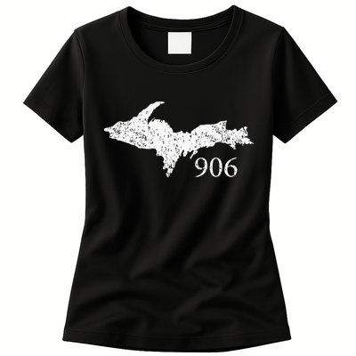 Upper Peninsula UP 906 Yooper Pride Michigan Roots Womens T-Shirt