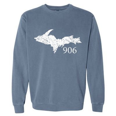 Upper Peninsula UP 906 Yooper Pride Michigan Roots Garment-Dyed Sweatshirt