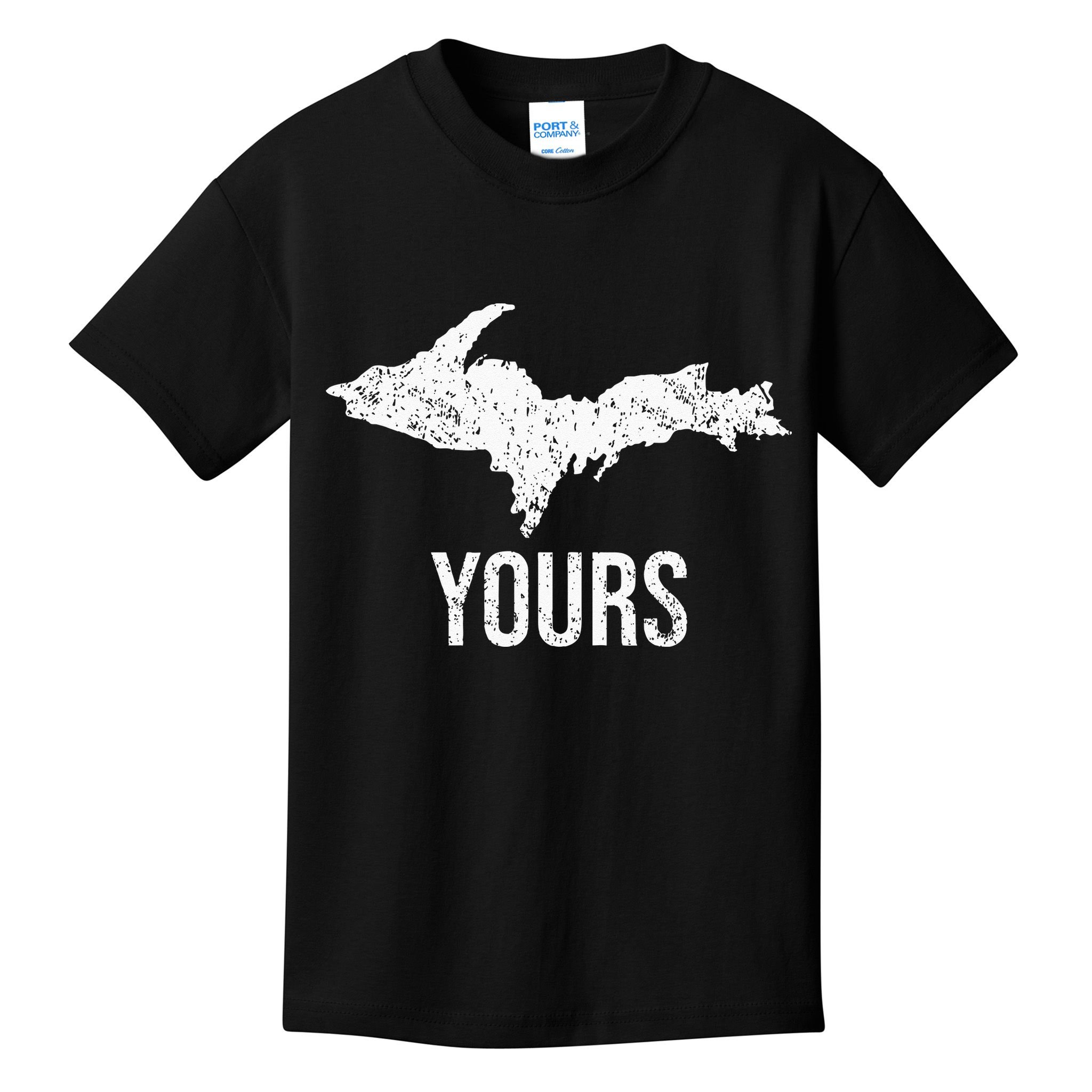 Upper Peninsula UP Yours Yooper Pride Michigan Roots Kids T-Shirt