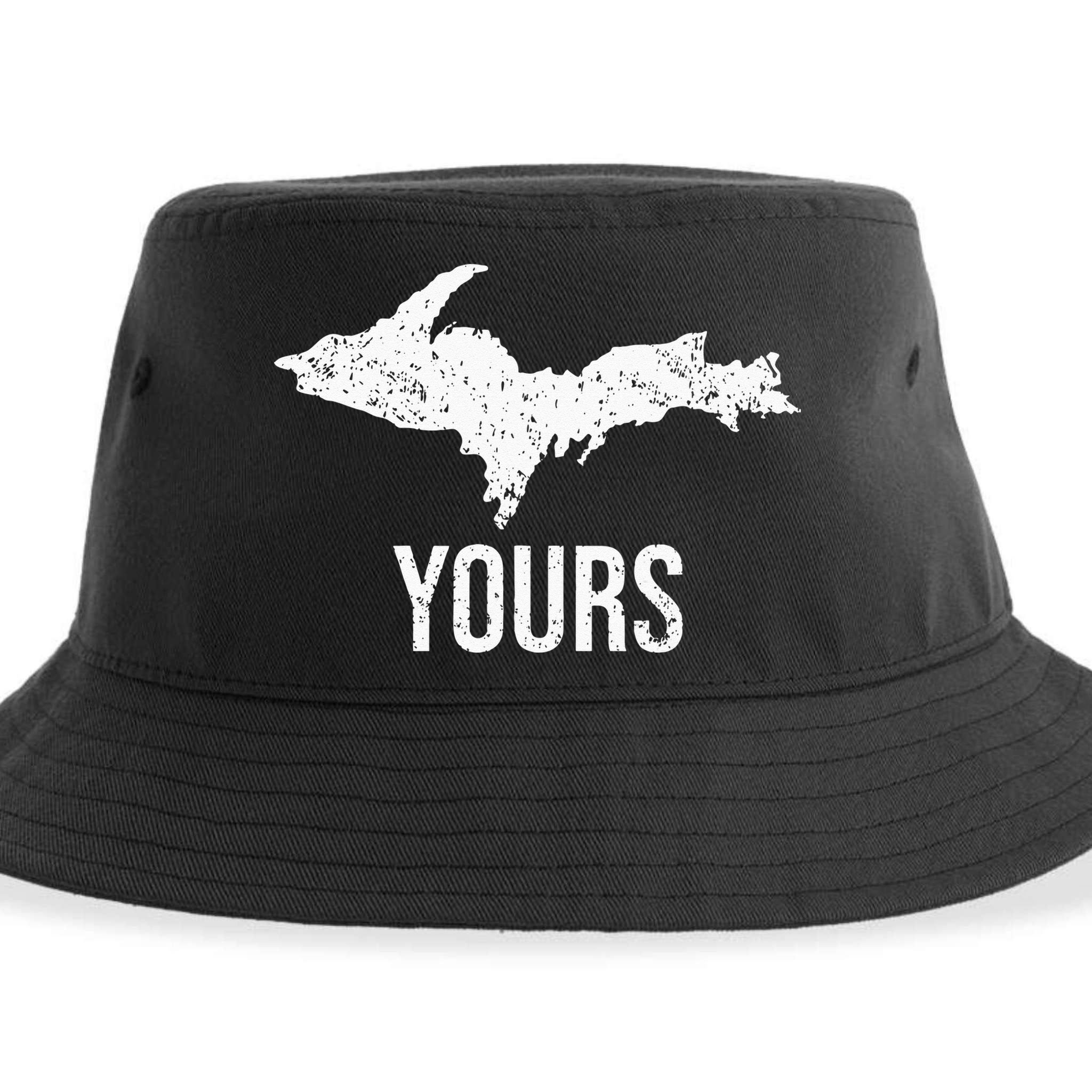 Upper Peninsula UP Yours Yooper Pride Michigan Roots Sustainable Bucket Hat