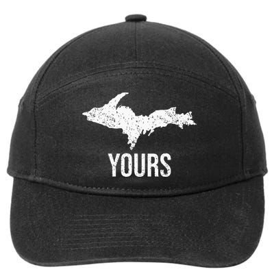 Upper Peninsula UP Yours Yooper Pride Michigan Roots 7-Panel Snapback Hat