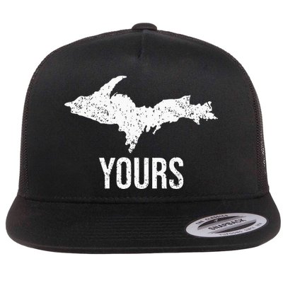 Upper Peninsula UP Yours Yooper Pride Michigan Roots Flatbill Hat