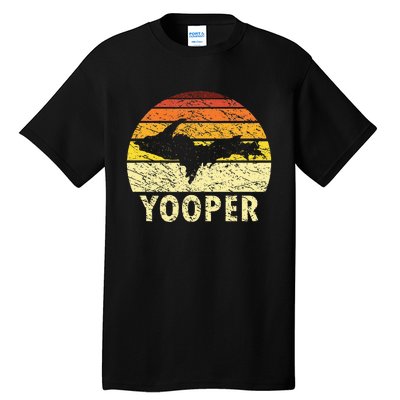 Upper Peninsula Up Yooper Pride Michigan Roots Tall T-Shirt