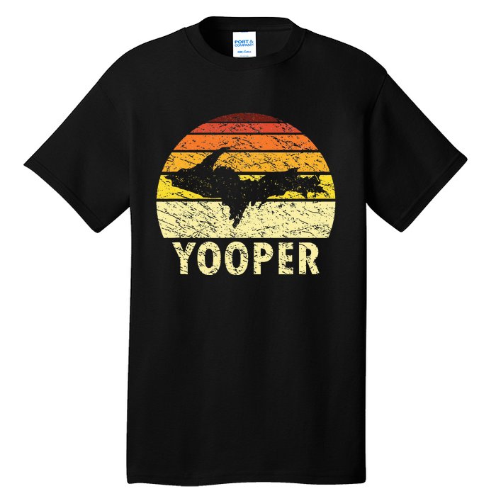 Upper Peninsula Up Yooper Pride Michigan Roots Tall T-Shirt