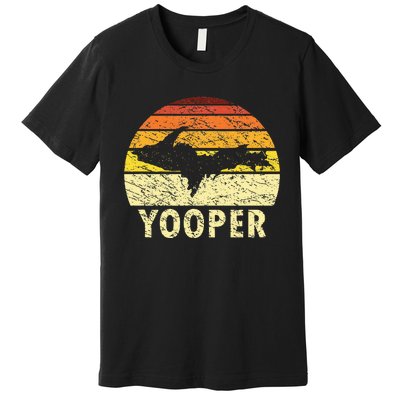 Upper Peninsula Up Yooper Pride Michigan Roots Premium T-Shirt