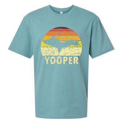 Upper Peninsula Up Yooper Pride Michigan Roots Sueded Cloud Jersey T-Shirt