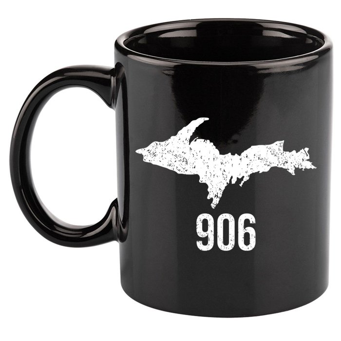 Upper Peninsula Up 906 Yooper Pride Michigan Roots Gift 11oz C Handle Ceramic Mug