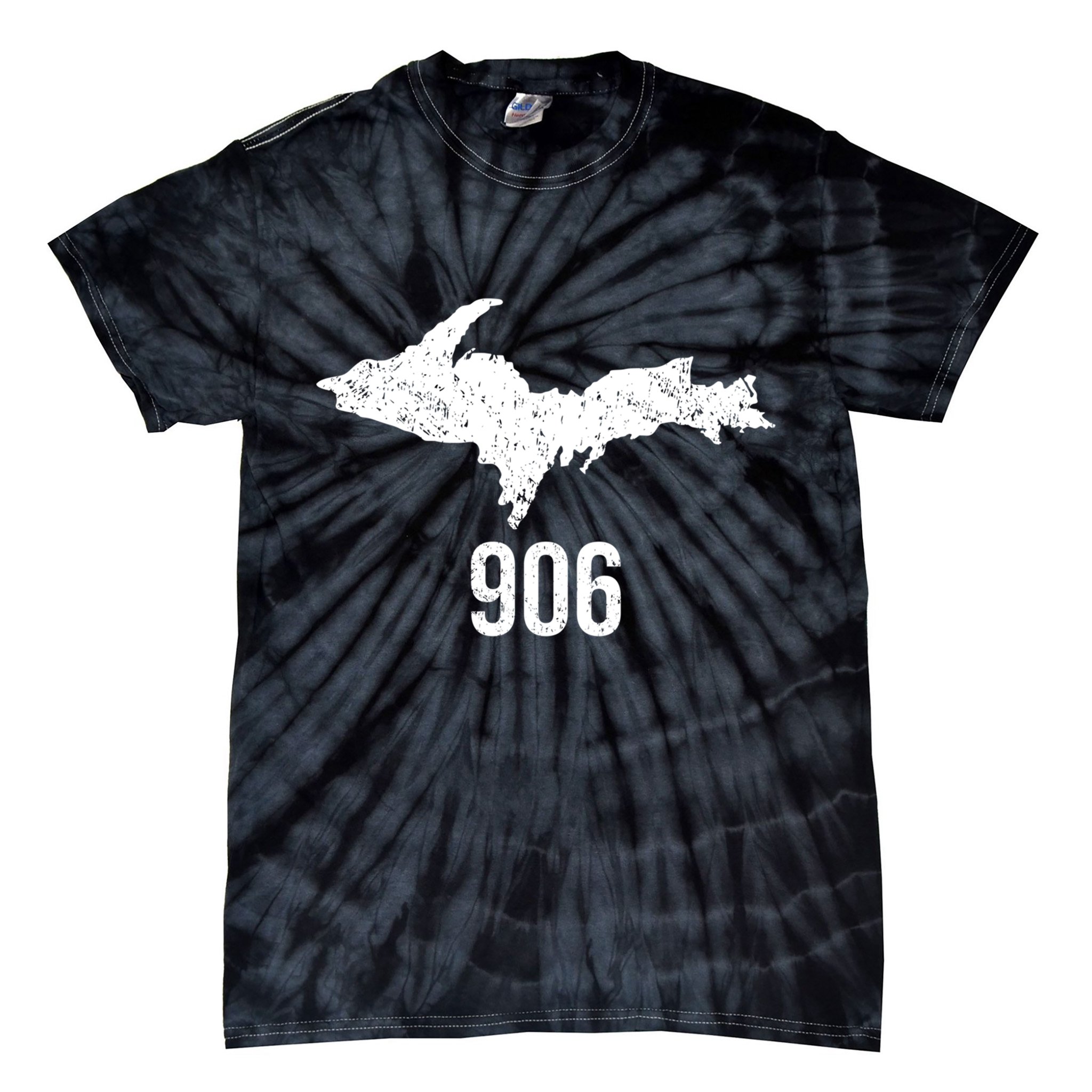 Upper Peninsula Up 906 Yooper Pride Michigan Roots Gift Tie-Dye T-Shirt