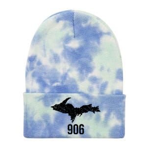 Upper Peninsula Up 906 Yooper Pride Michigan Roots Gift Tie Dye 12in Knit Beanie