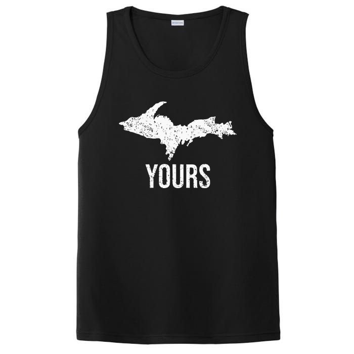 Upper Peninsula UP Yours Yooper Pride Michigan Roots PosiCharge Competitor Tank