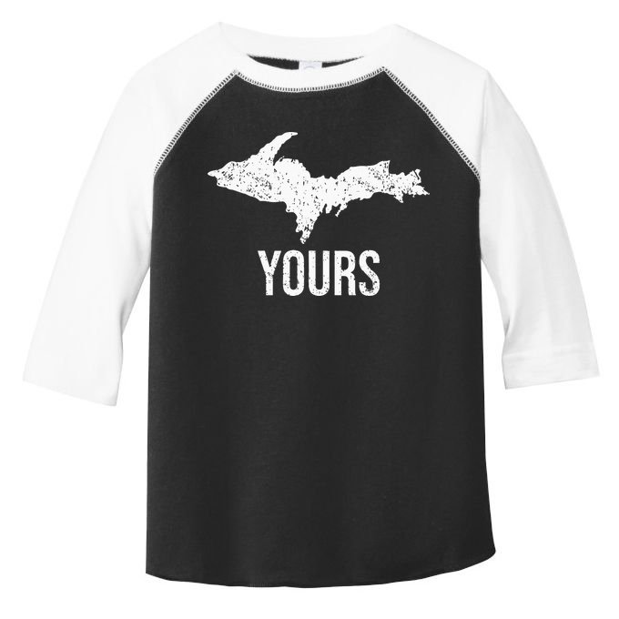 Upper Peninsula UP Yours Yooper Pride Michigan Roots Toddler Fine Jersey T-Shirt