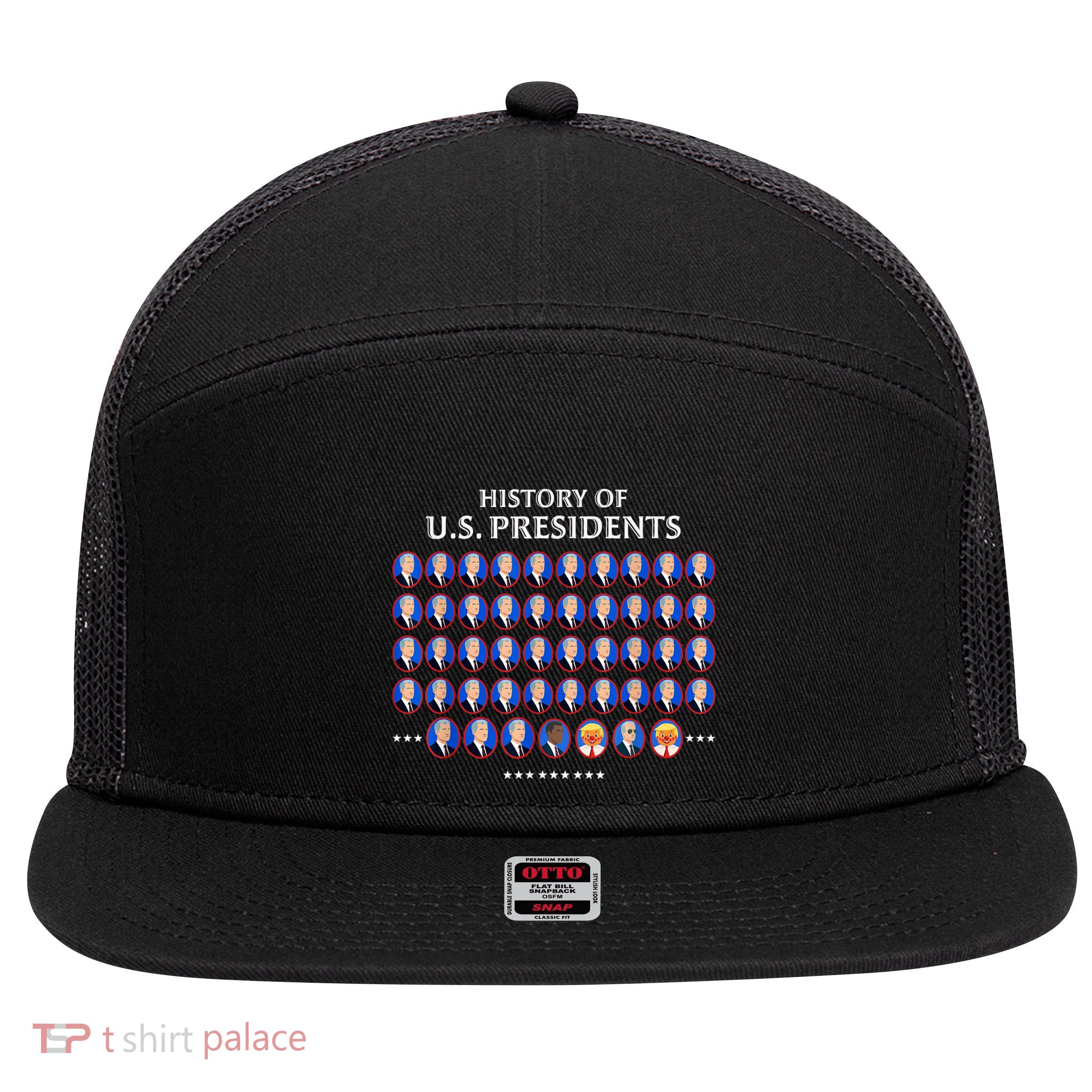 Us Presidents 7 Panel Mesh Trucker Snapback Hat