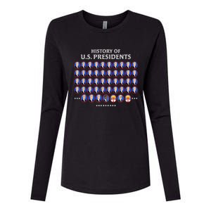 Us Presidents Womens Cotton Relaxed Long Sleeve T-Shirt