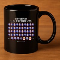 Us Presidents 11oz C Handle Ceramic Mug