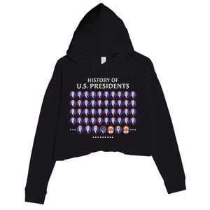 Us Presidents Crop Fleece Hoodie