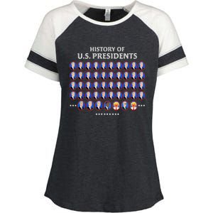 Us Presidents Enza Ladies Jersey Colorblock Tee