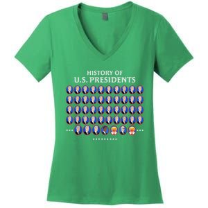 Us Presidents Women's V-Neck T-Shirt