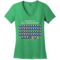 Us Presidents Women's V-Neck T-Shirt