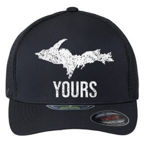 Upper Peninsula Up Yours Yooper Pride Michigan Roots Flexfit Unipanel Trucker Cap