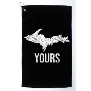 Upper Peninsula Up Yours Yooper Pride Michigan Roots Platinum Collection Golf Towel