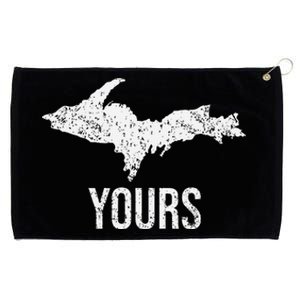 Upper Peninsula Up Yours Yooper Pride Michigan Roots Grommeted Golf Towel