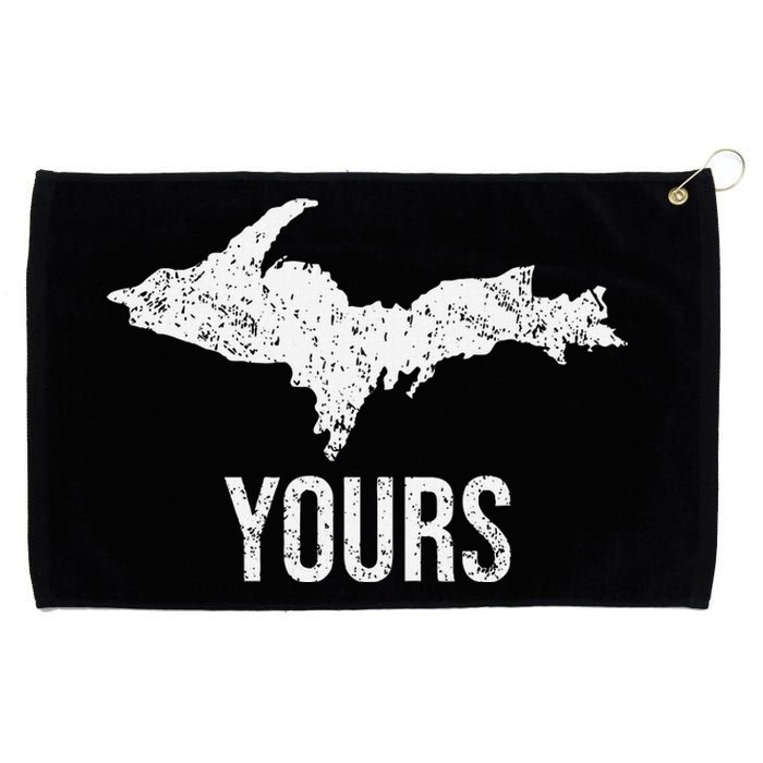 Upper Peninsula Up Yours Yooper Pride Michigan Roots Grommeted Golf Towel