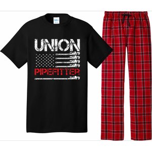 Union Pipefitter Union Strong USA American Flag Pajama Set