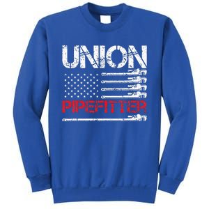 Union Pipefitter Union Strong USA American Flag Sweatshirt