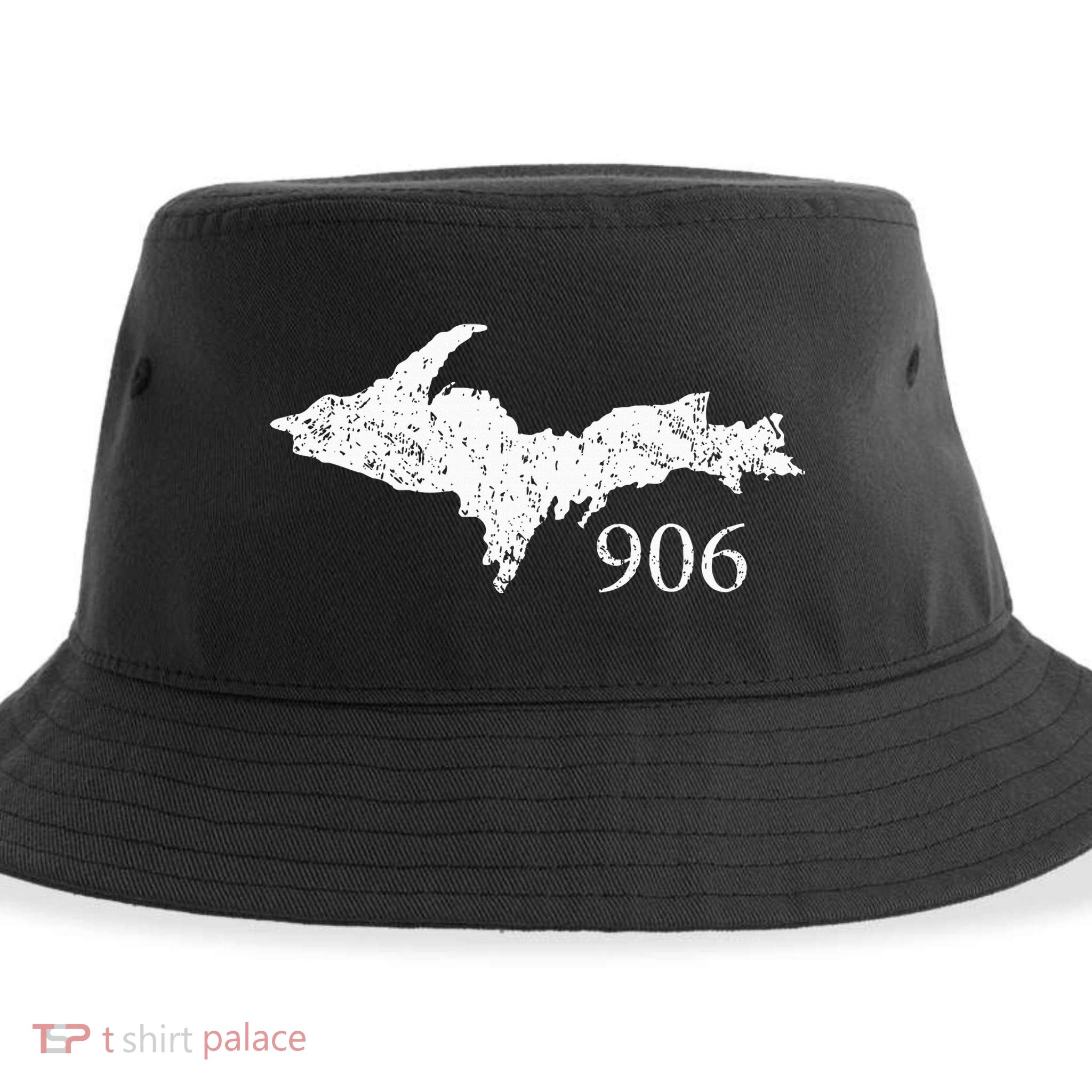 Upper Peninsula Up 906 Yooper Pride Michigan Roots Sustainable Bucket Hat