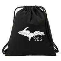 Upper Peninsula Up 906 Yooper Pride Michigan Roots Drawstring Bag
