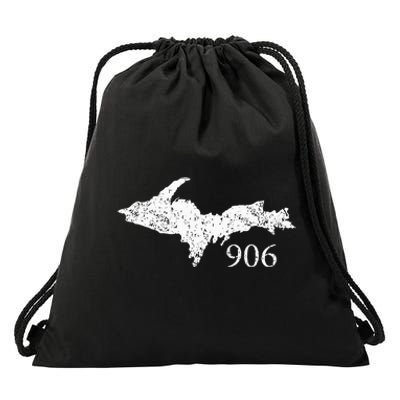 Upper Peninsula Up 906 Yooper Pride Michigan Roots Drawstring Bag