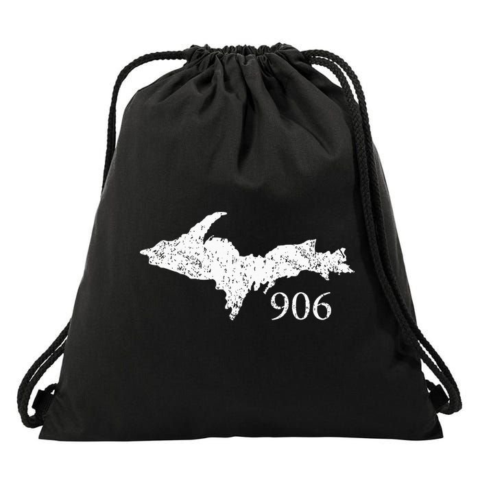 Upper Peninsula Up 906 Yooper Pride Michigan Roots Drawstring Bag