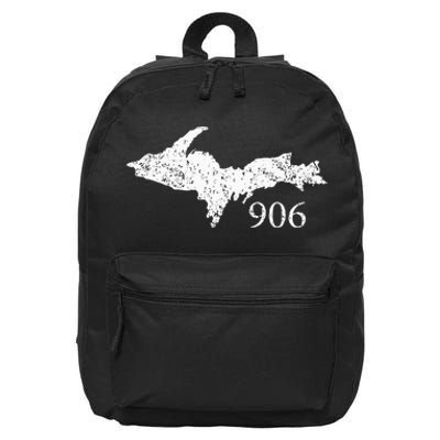 Upper Peninsula Up 906 Yooper Pride Michigan Roots 16 in Basic Backpack