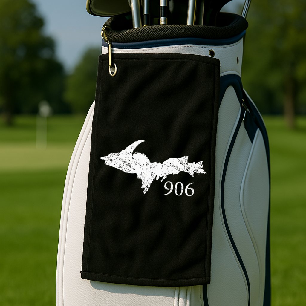 Upper Peninsula Up 906 Yooper Pride Michigan Roots Golf Towel