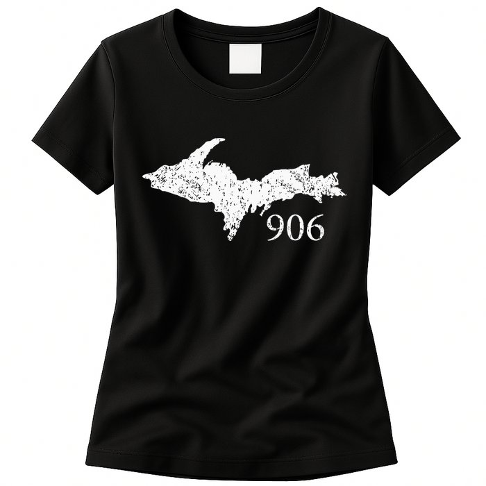 Upper Peninsula Up 906 Yooper Pride Michigan Roots Womens T-Shirt